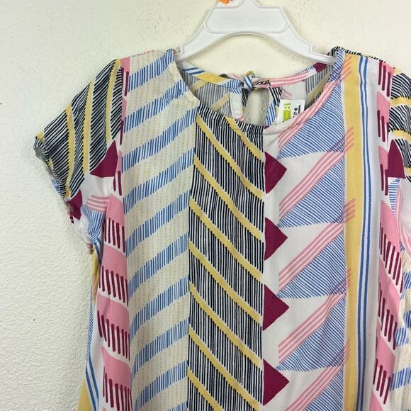 Crazy 8 geometric pattern/stripe dress/tunic M(7-8) - Picture 6 of 6